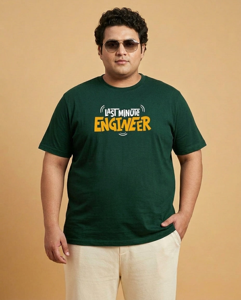 Last Minute Engineer Plus Size Men Premium Tee