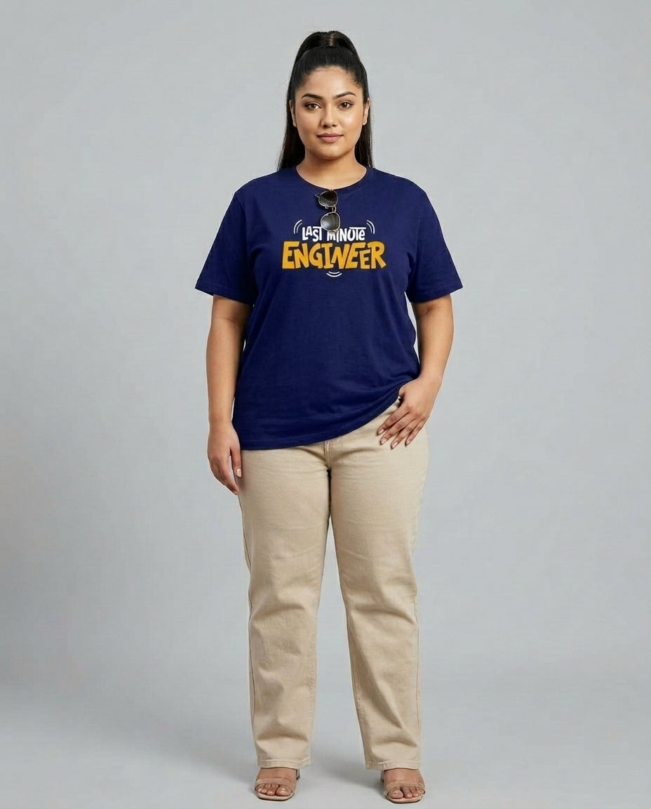 Last Minute Engineer Plus Size Women Premium Tee