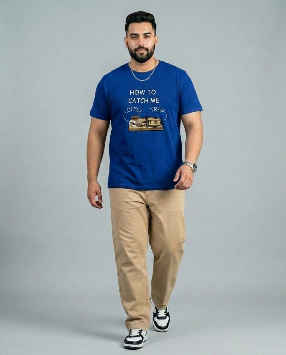 How To Catch me Plus Size Men Premium Tee