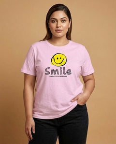 Smile Plus Size Women Premium Tee