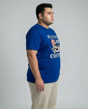 Staying Alive Coffee Plus Size Men Premium Tee