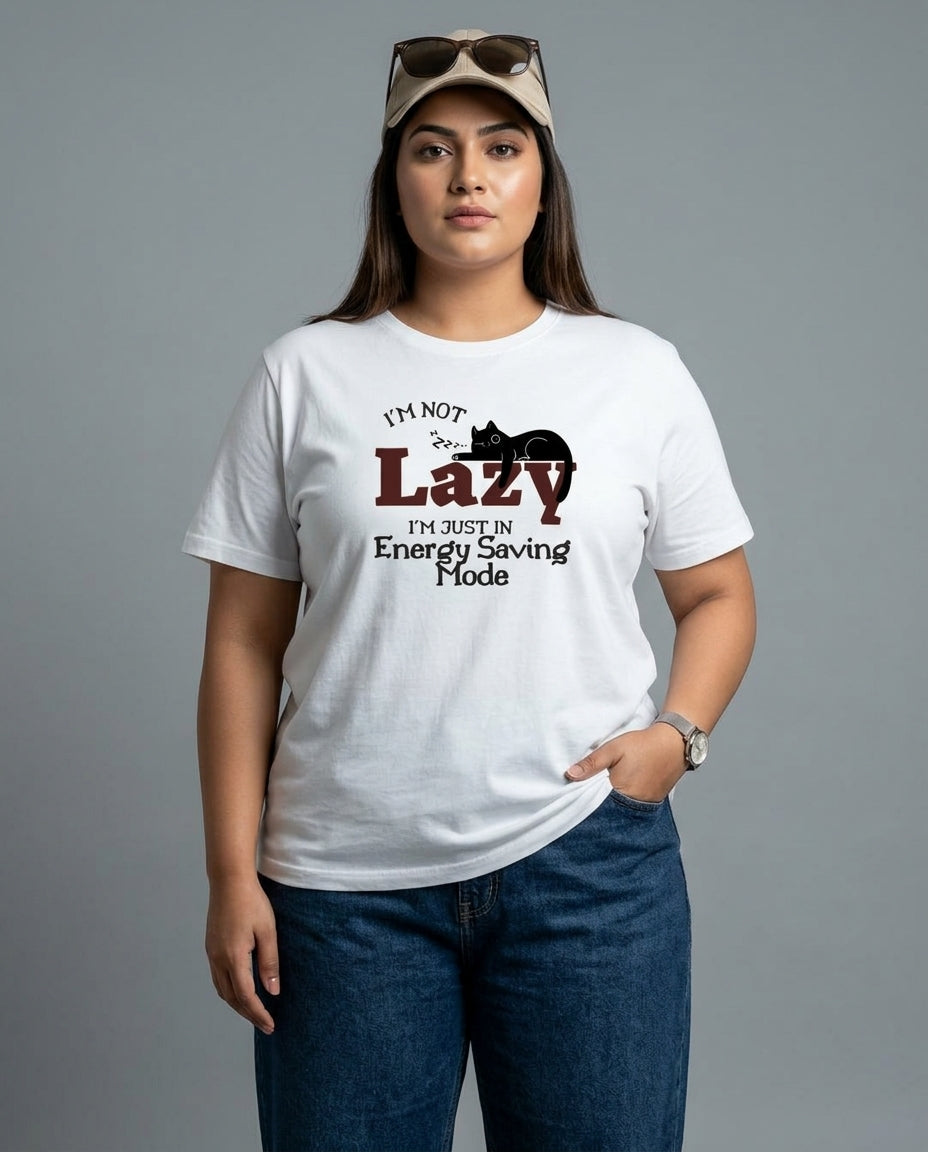 I'm Not Lazy Plus Size Women Premium Tee