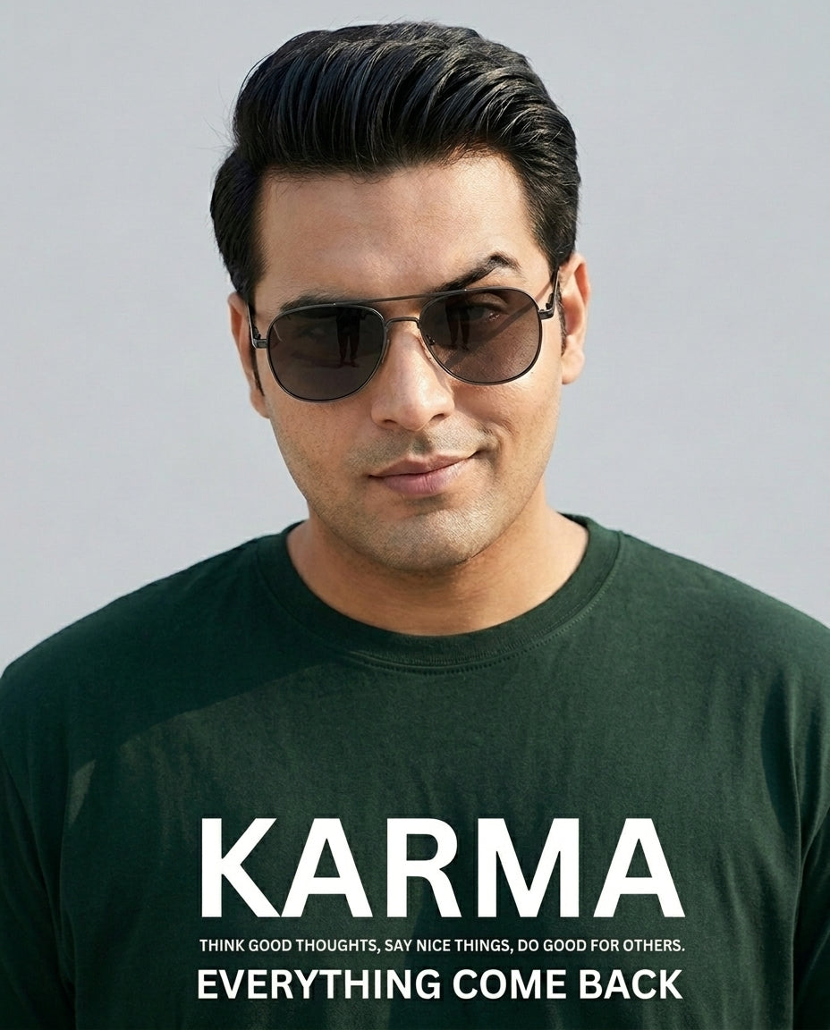 Karma Plus Size Men Premium Tee
