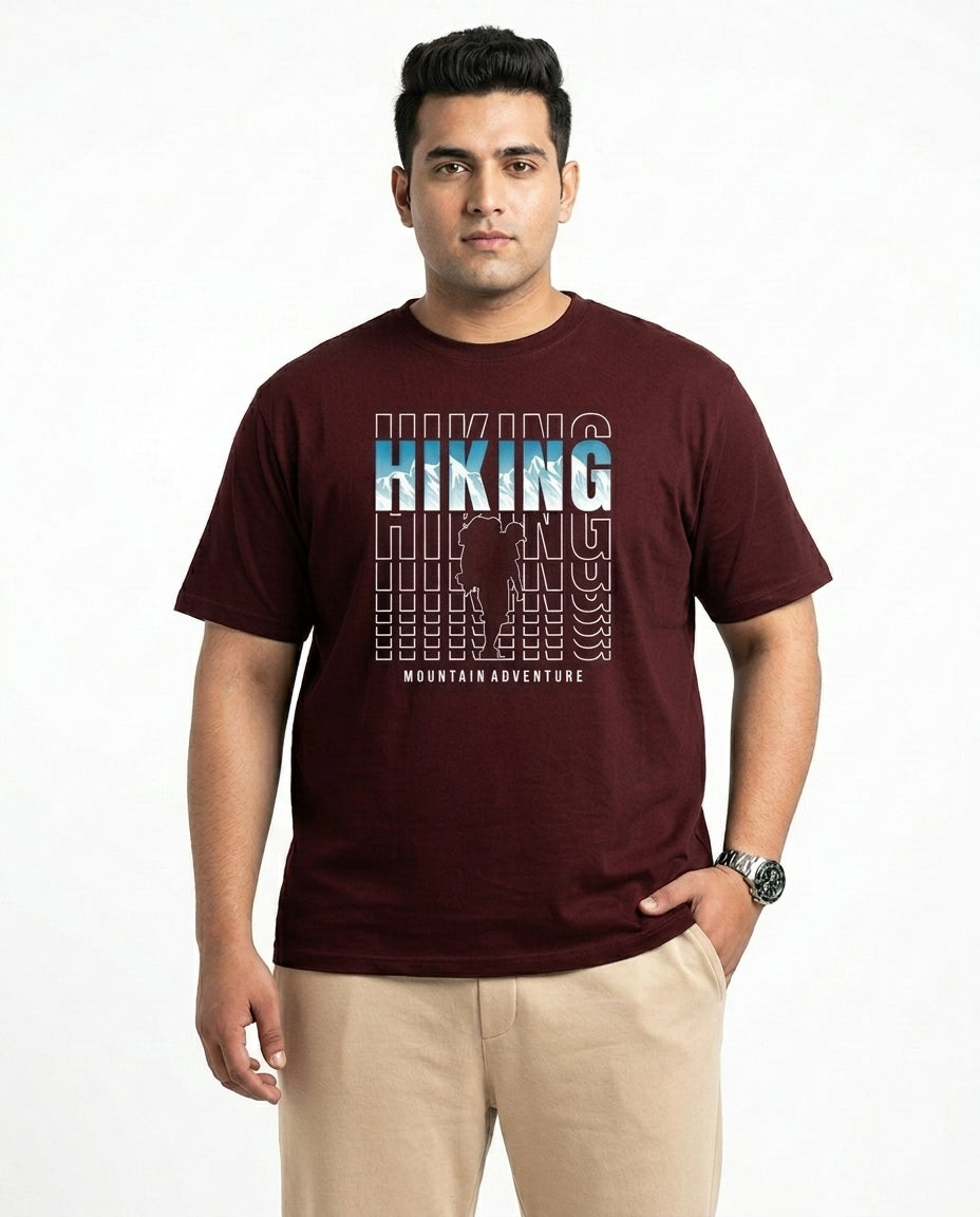 Hiking Plus Size Men Premium Tee