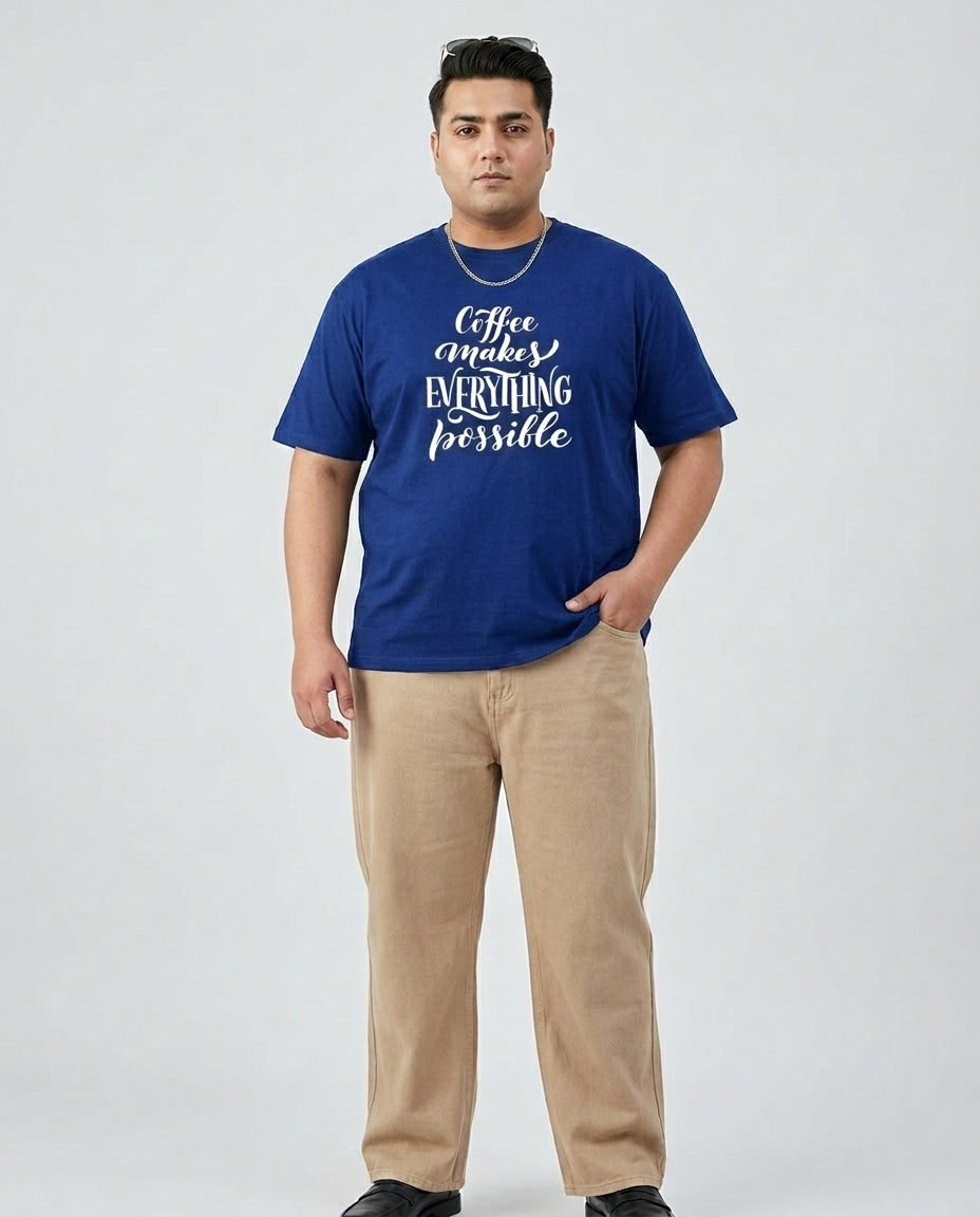 Coffee Makes Every things Plus Size Men Premium Tee