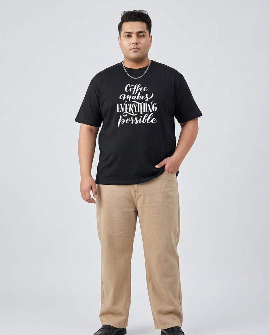 Coffee Makes Every things Plus Size Men Premium Tee