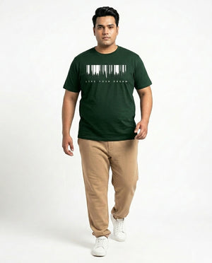 Live Your Dream Plus Size Men Premium Tee