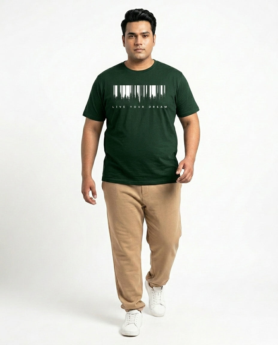 Live Your Dream Plus Size Men Premium Tee