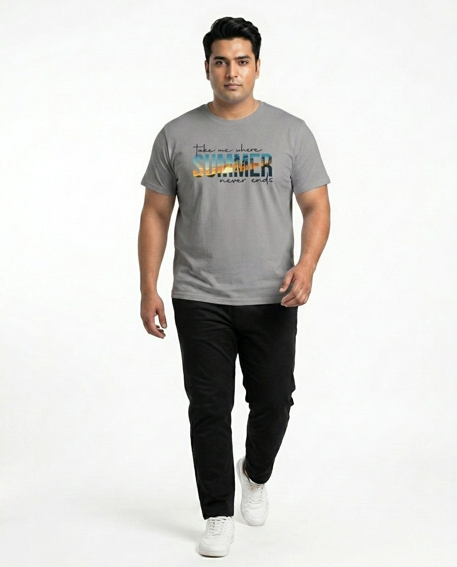 Take Me Where Summer Never Ends Plus Size Men Premium Tee