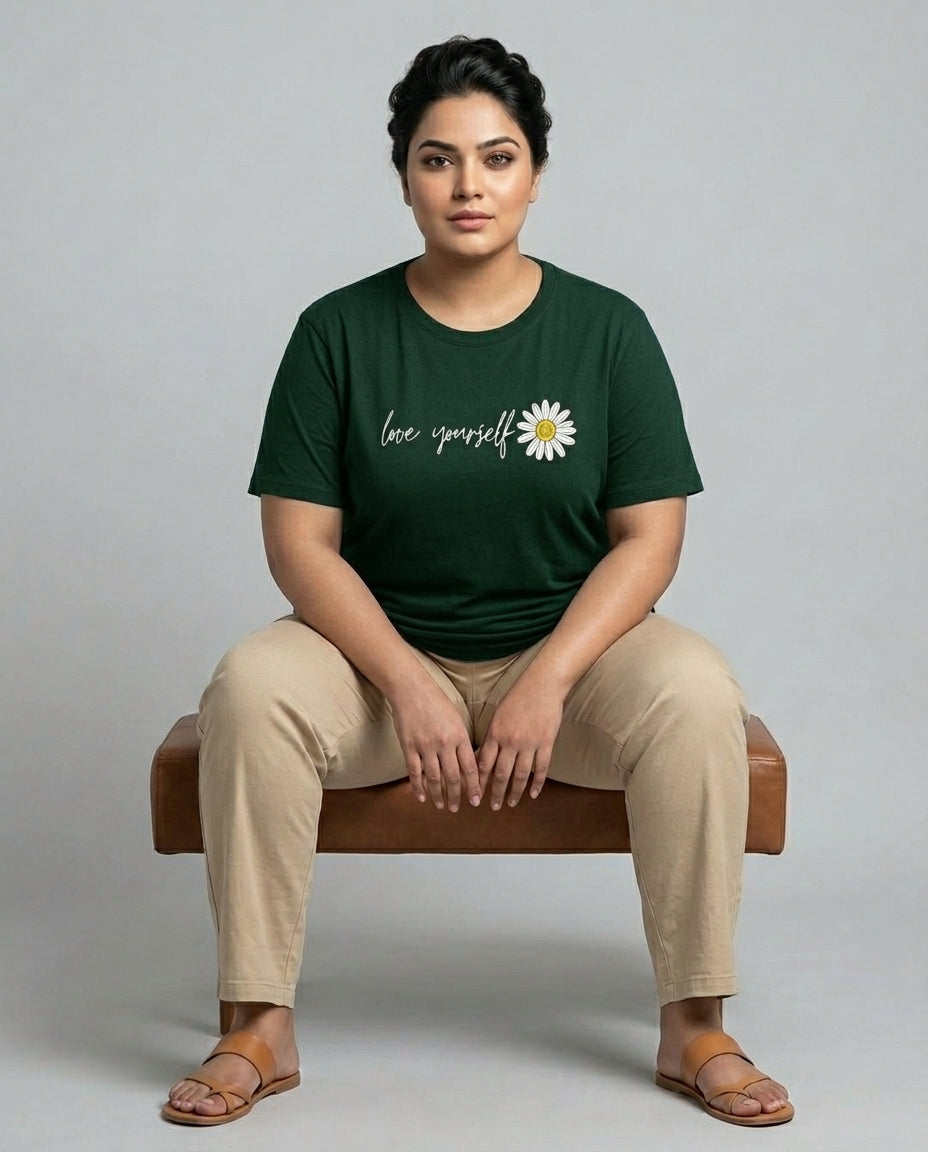 Love Yourself Plus Size Women Premium Tee