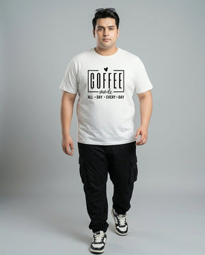 Coffee All Day Every Day Plus Size Men Premium Tee