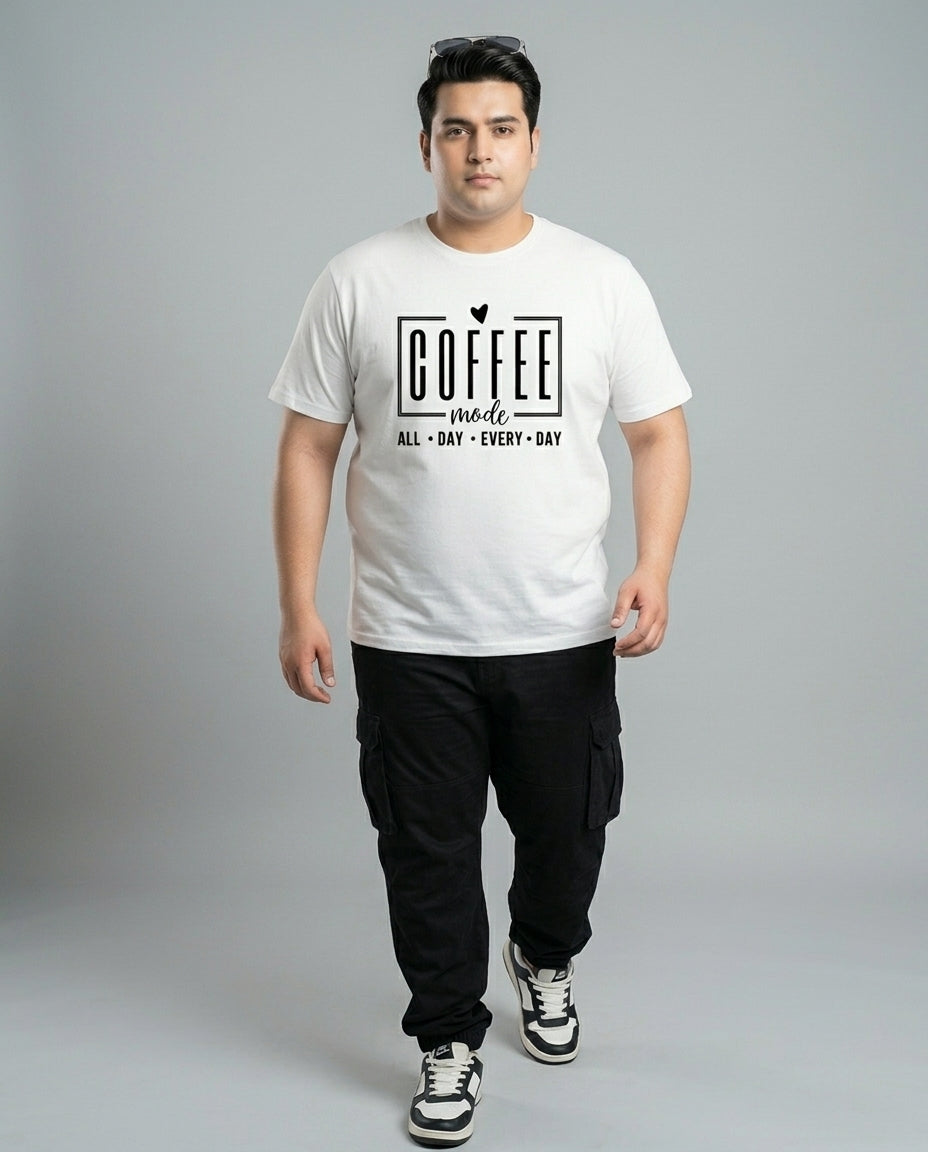 Coffee All Day Every Day Plus Size Men Premium Tee
