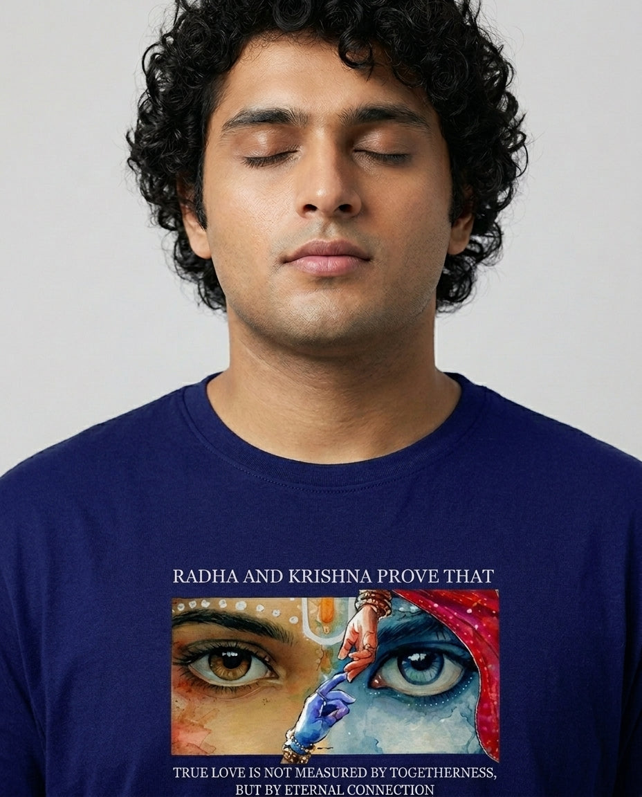 Radha Krishna Plus Size Men Premium Tee