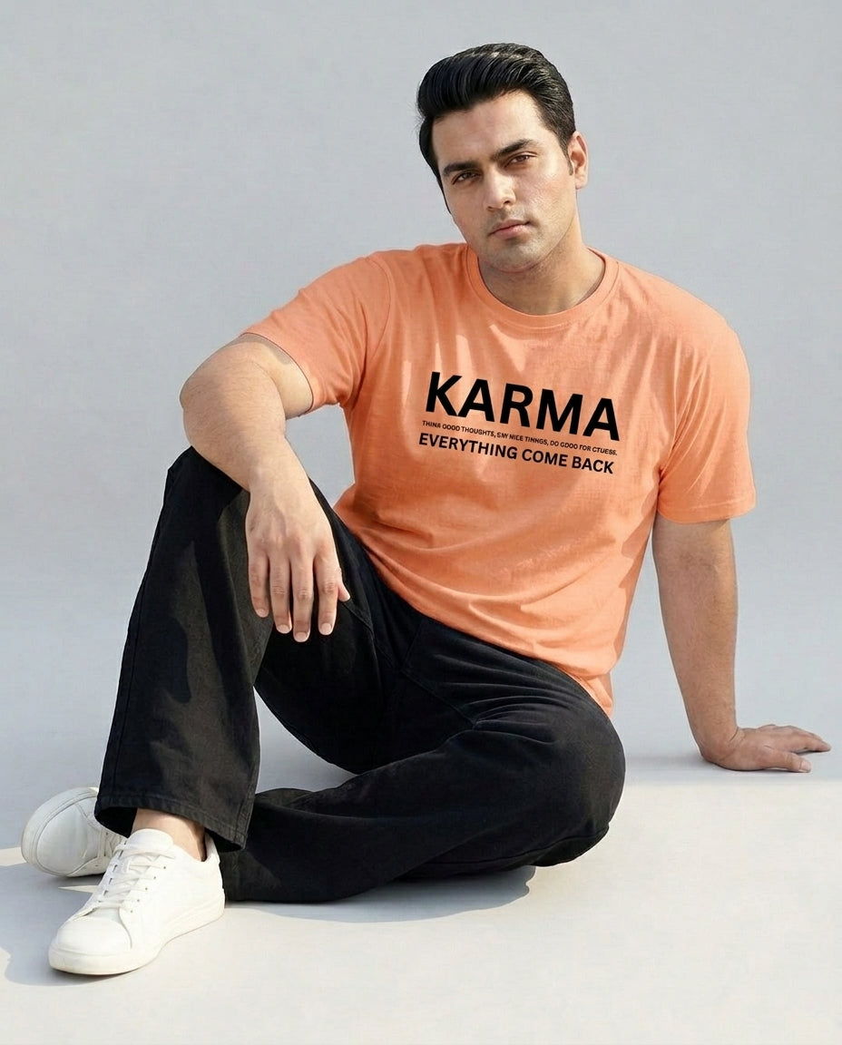 Karma Plus Size Men Premium Tee