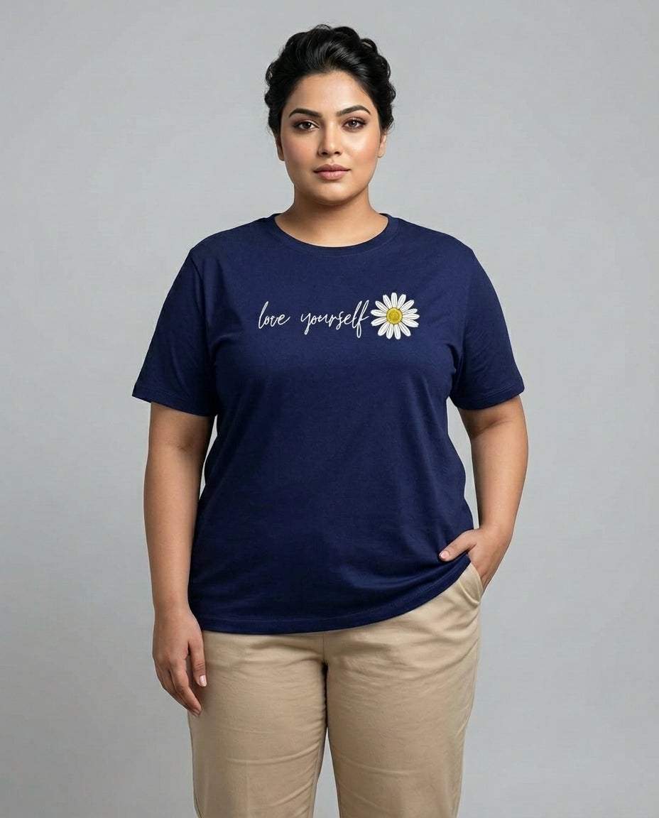 Love Yourself Plus Size Women Premium Tee