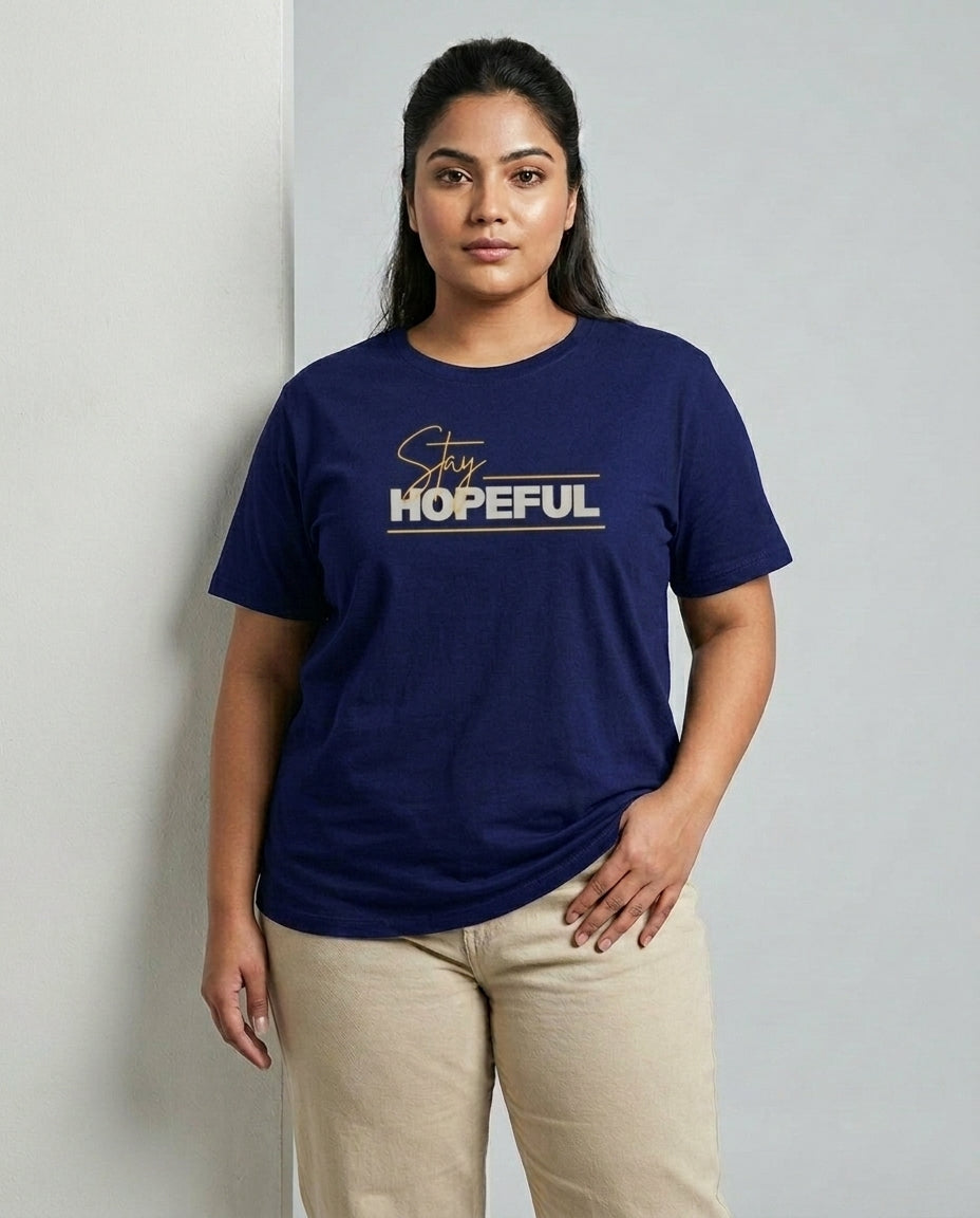 Stay Hopeful Plus Size Women Premium Tee
