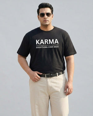 Karma Plus Size Men Premium Tee