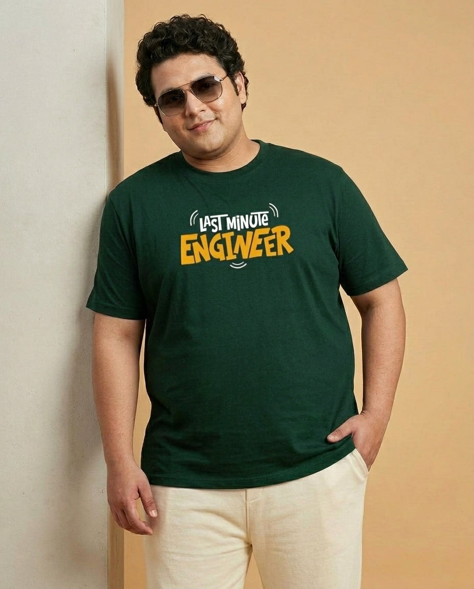 Last Minute Engineer Plus Size Men Premium Tee