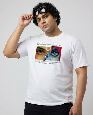 Radha Krishna Plus Size Men Premium Tee