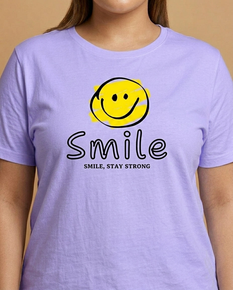 Smile Plus Size Women Premium Tee