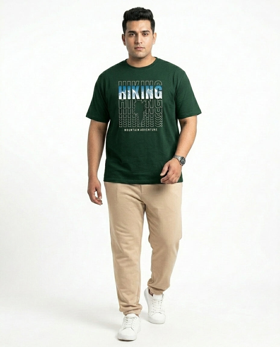Hiking Plus Size Men Premium Tee