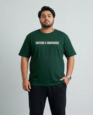 Caffeine & Confidence Plus Size Men Premium Tee