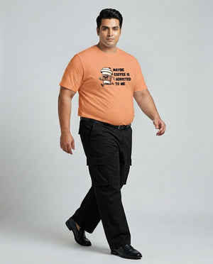 May Be Coffee Is Addicted To Me Plus Size Men Premium Tee