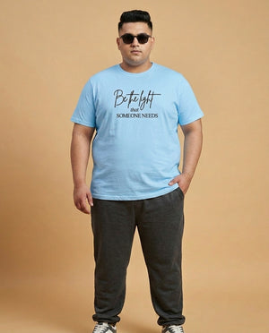 Be The Light Plus Size Men Premium Tee