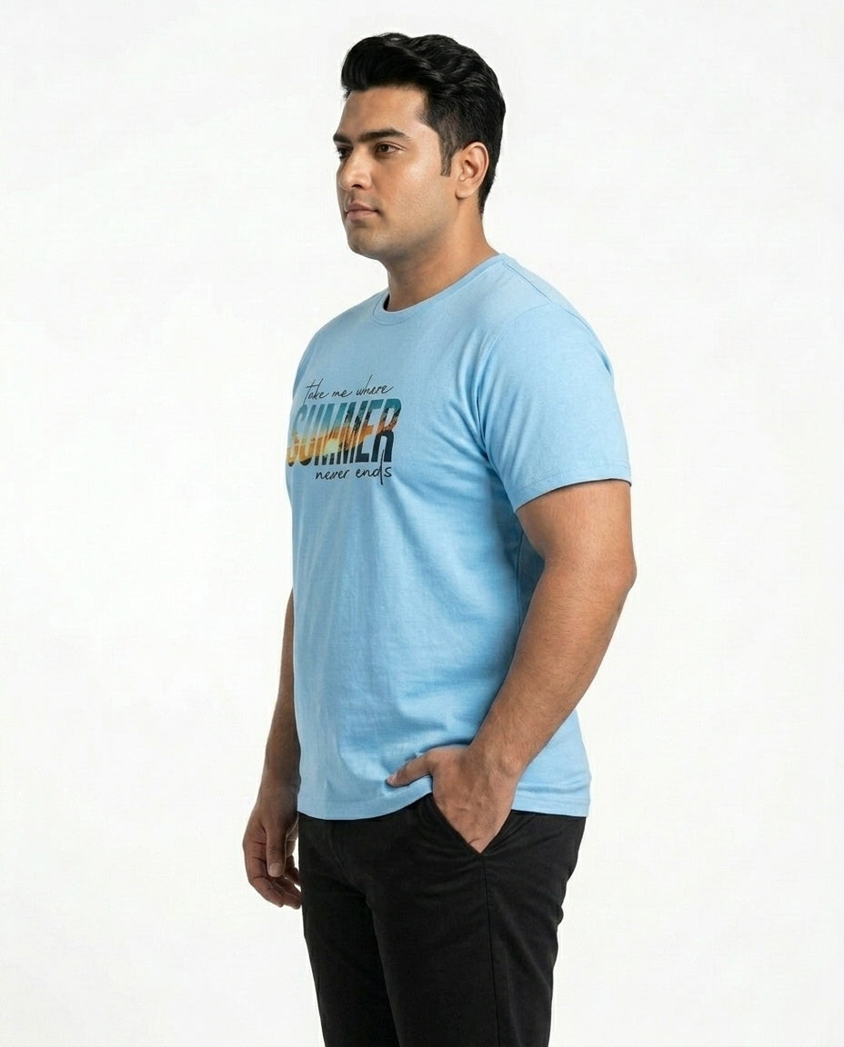 Take Me Where Summer Never Ends Plus Size Men Premium Tee