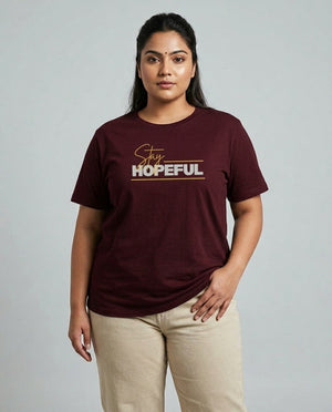 Stay Hopeful Plus Size Women Premium Tee