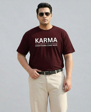 Karma Plus Size Men Premium Tee