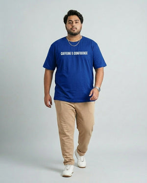 Caffeine & Confidence Plus Size Men Premium Tee