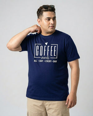 Coffee All Day Every Day Plus Size Men Premium Tee