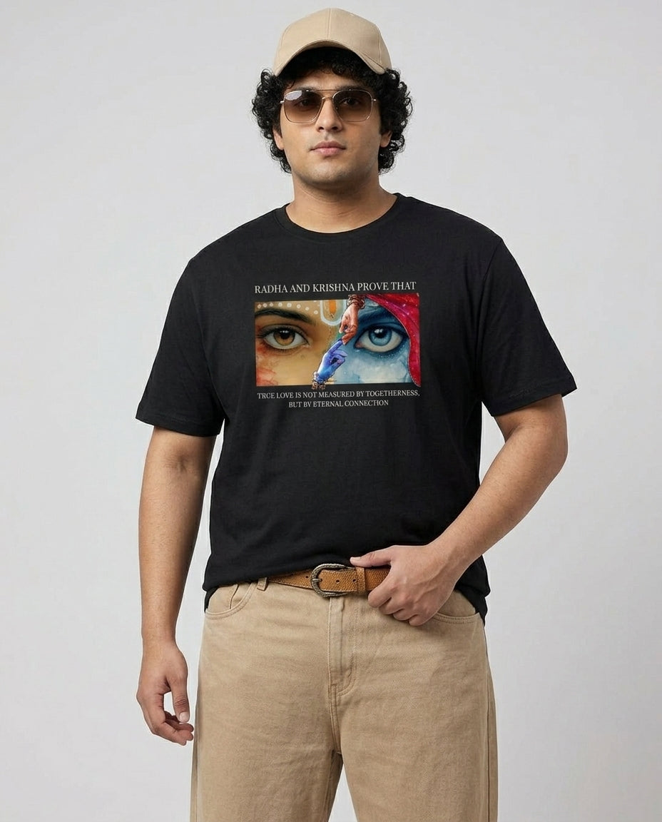Radha Krishna Plus Size Men Premium Tee