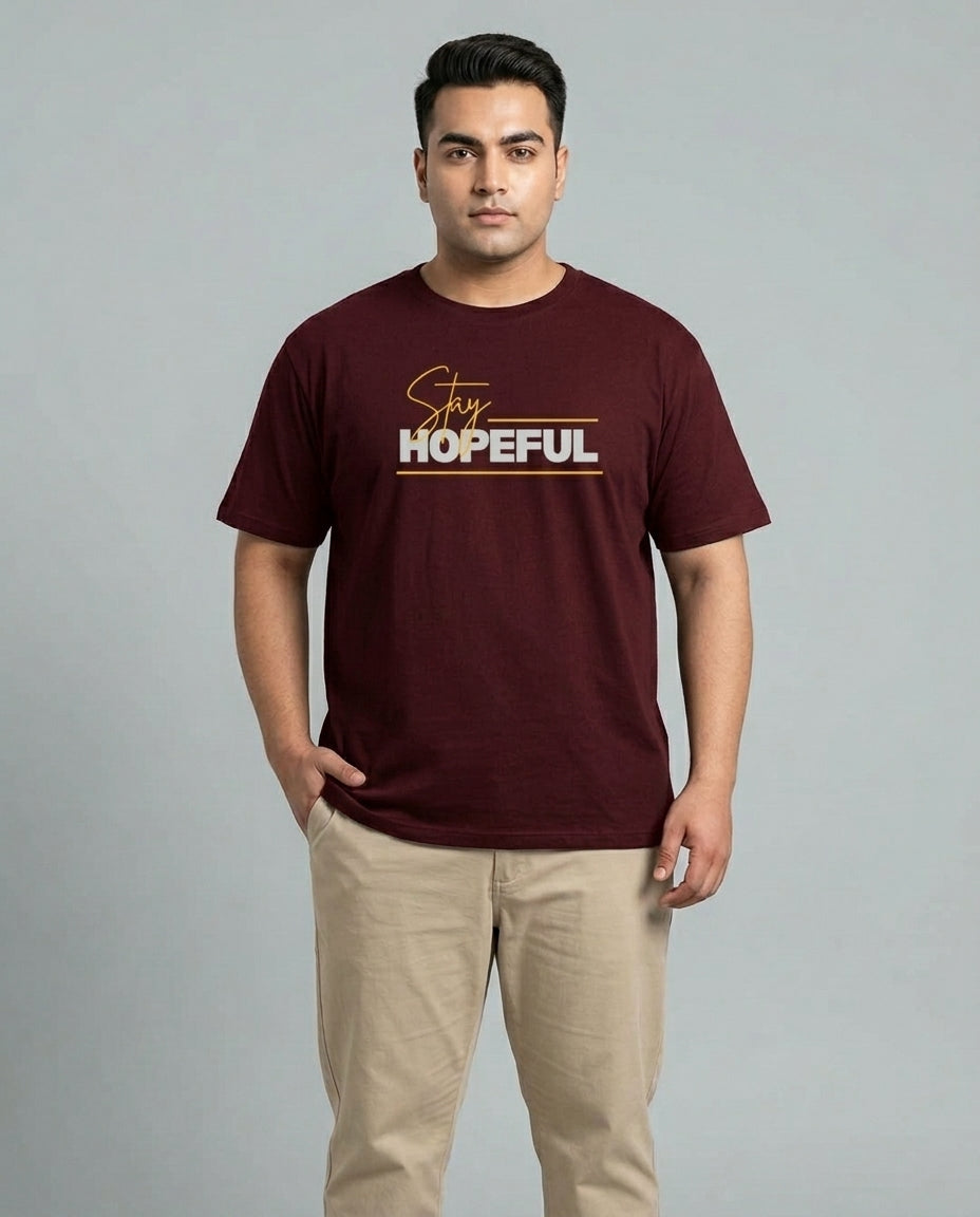 Stay Hopeful Plus Size Men Premium Tee