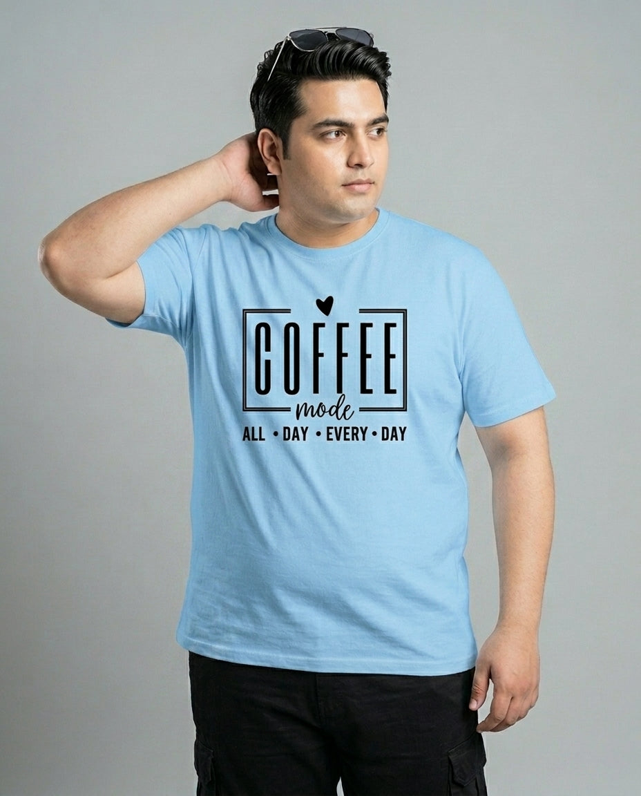 Coffee All Day Every Day Plus Size Men Premium Tee