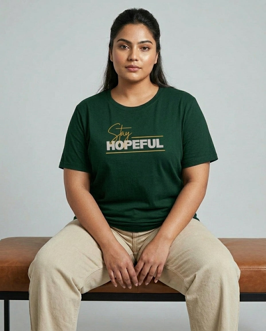Stay Hopeful Plus Size Women Premium Tee