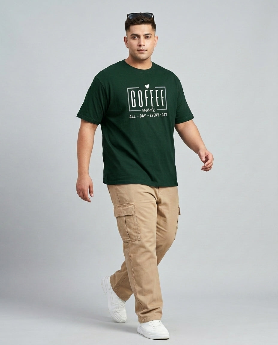 Coffee All Day Every Day Plus Size Men Premium Tee