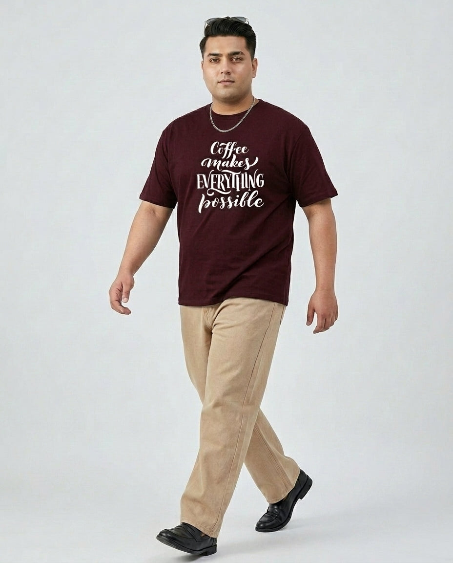 Coffee Makes Every things Plus Size Men Premium Tee