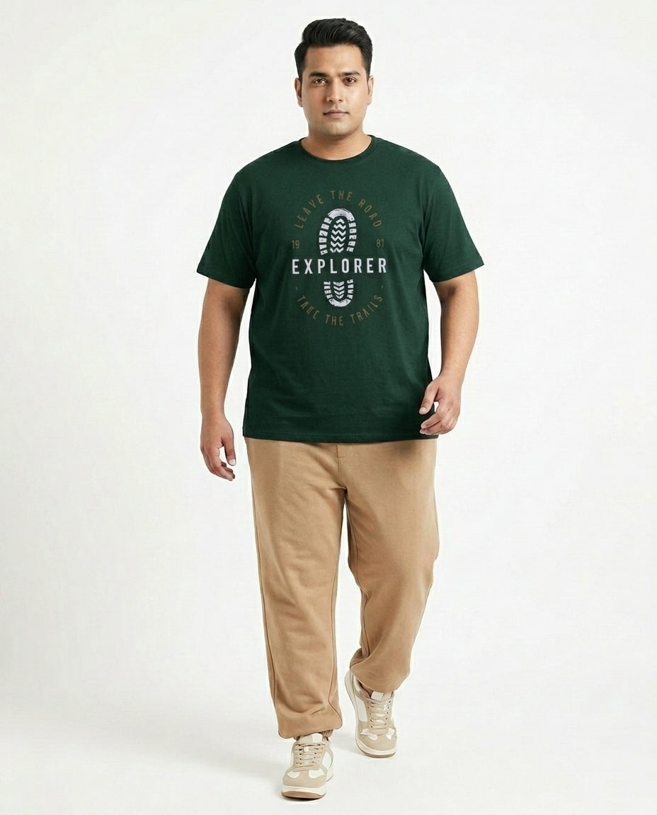 Explorer Foot Plus Size Men Premium Tee