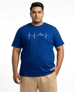 Mountain Pulse Plus Size Men Premium Tee