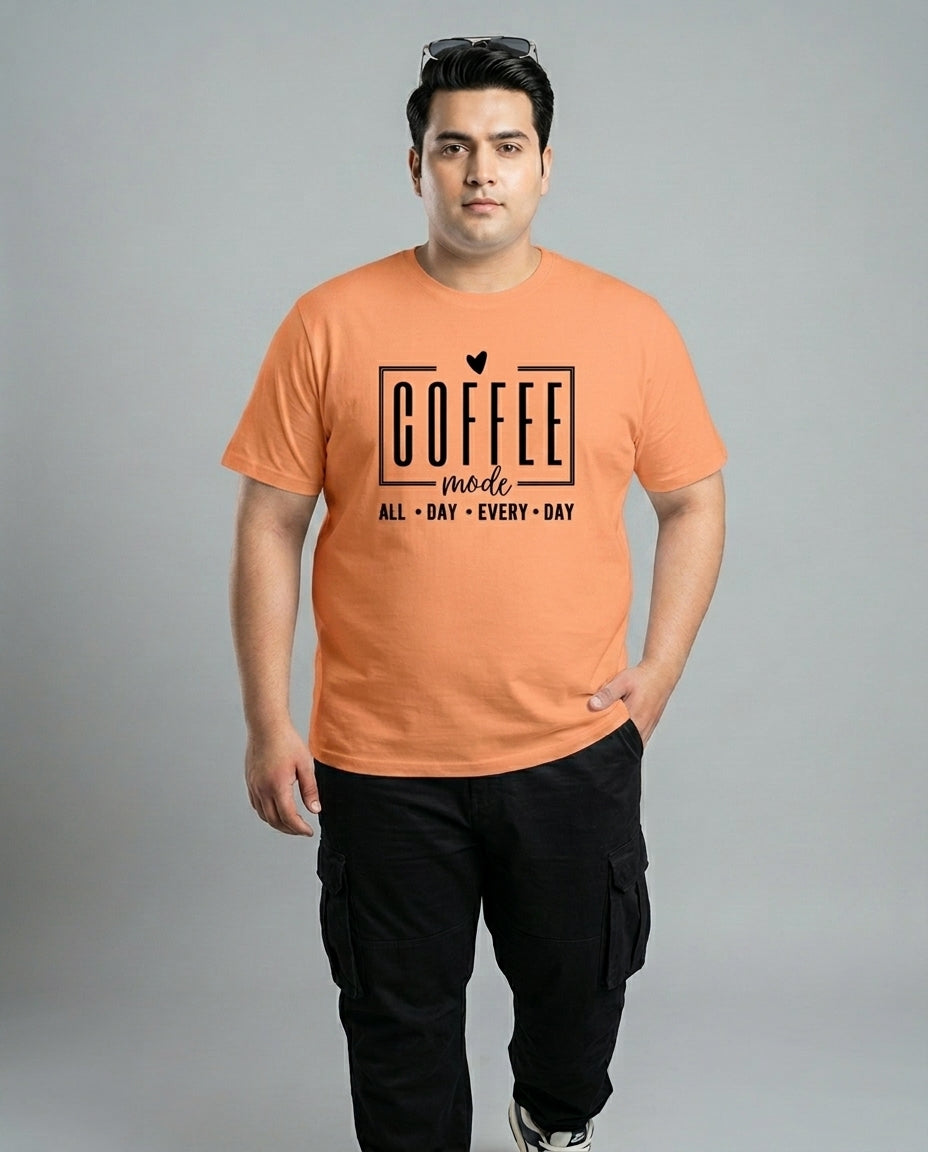 Coffee All Day Every Day Plus Size Men Premium Tee