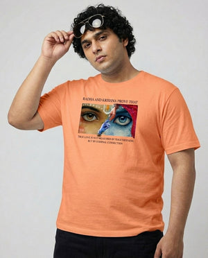 Radha Krishna Plus Size Men Premium Tee