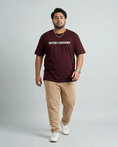 Caffeine & Confidence Plus Size Men Premium Tee