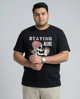 Staying Alive Coffee Plus Size Men Premium Tee