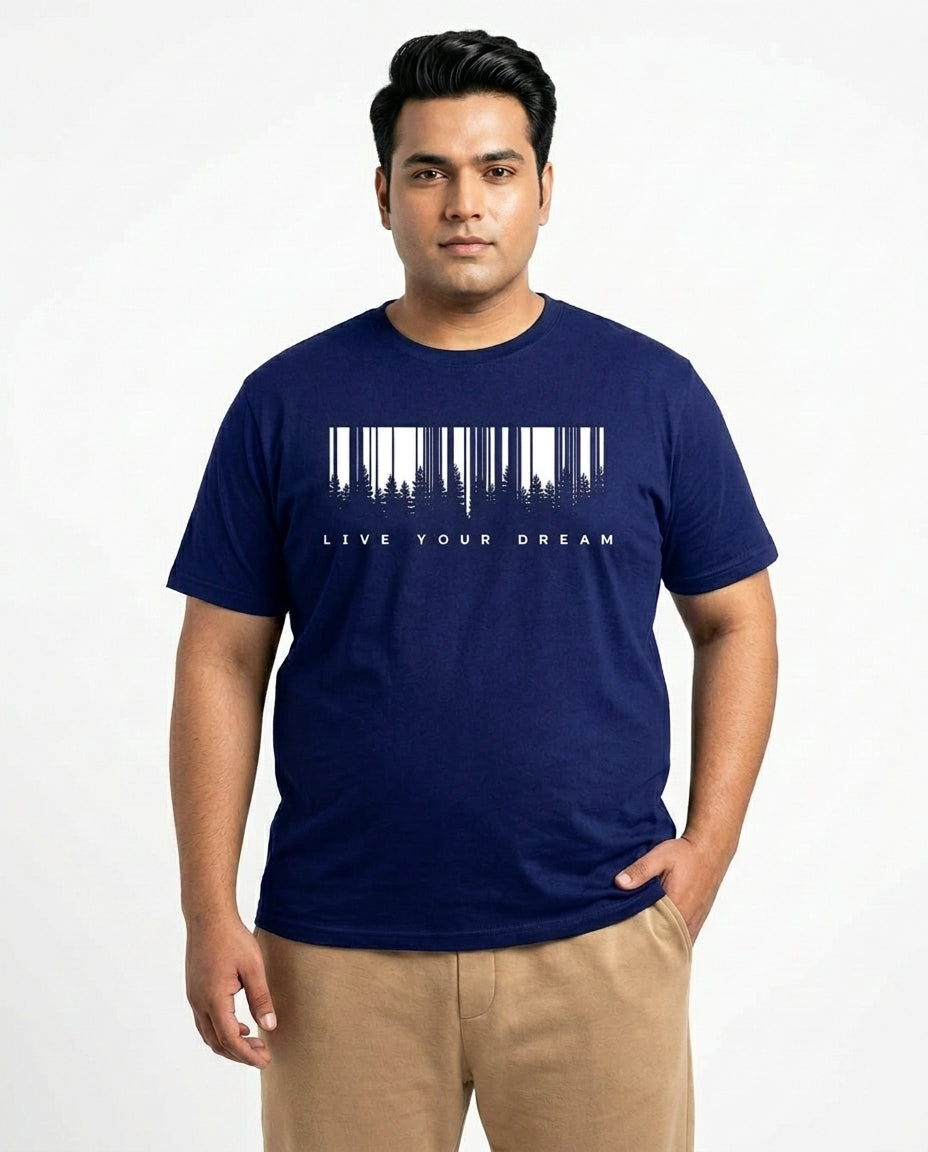 Live Your Dream Plus Size Men Premium Tee