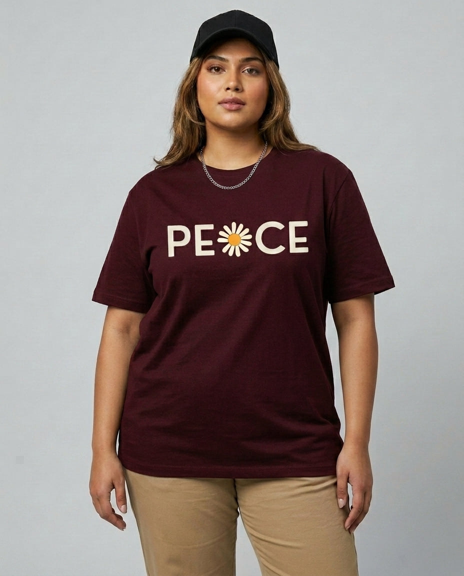 Peace Plus Size Women Premium Tee