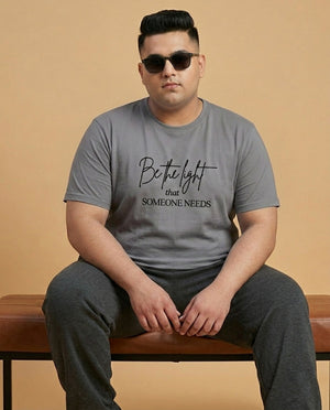 Be The Light Plus Size Men Premium Tee