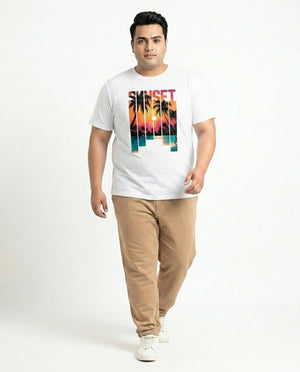 Sunset Plus Size Men Premium Tee