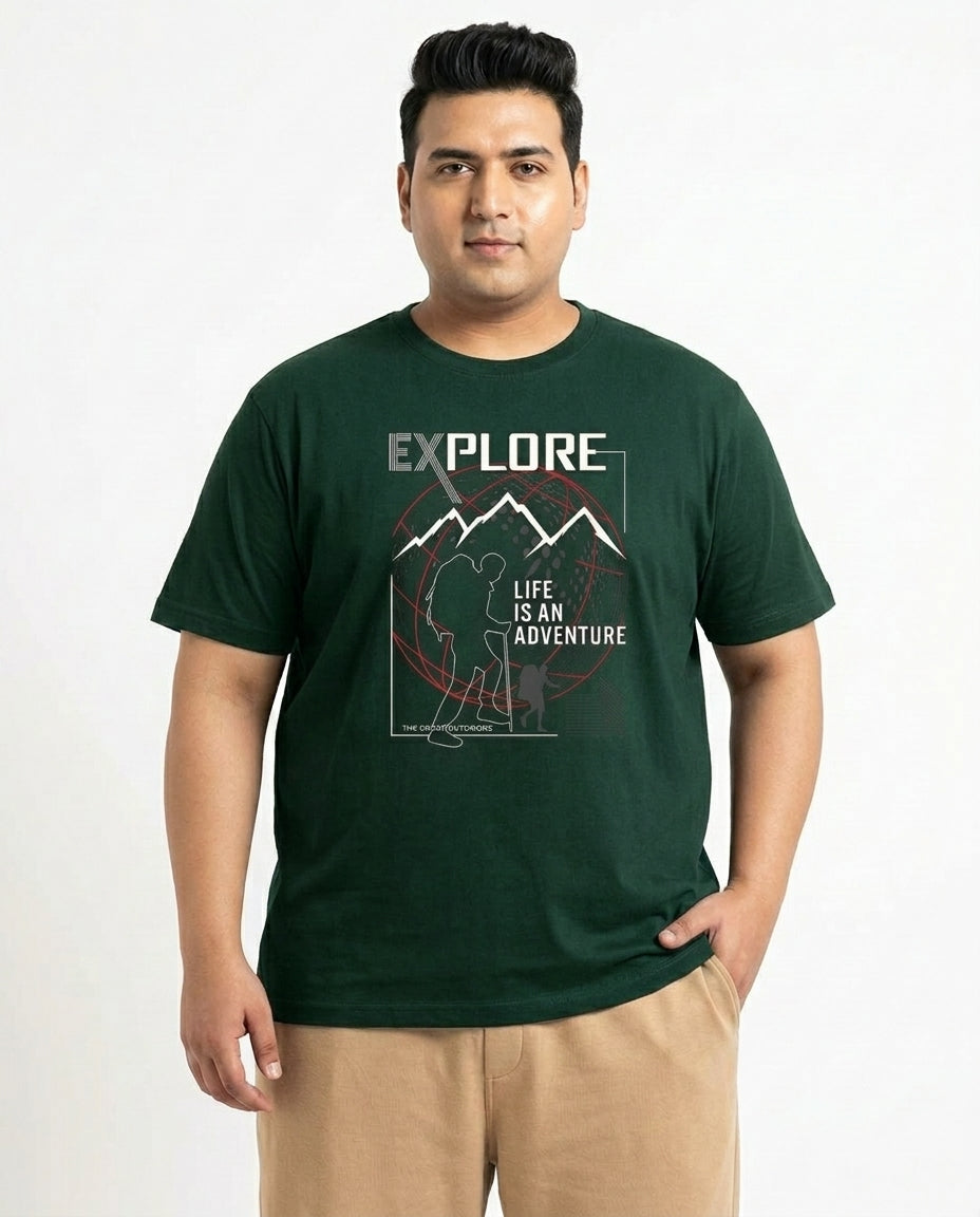 Life Is An Adventure Plus Size Men Premium Tee